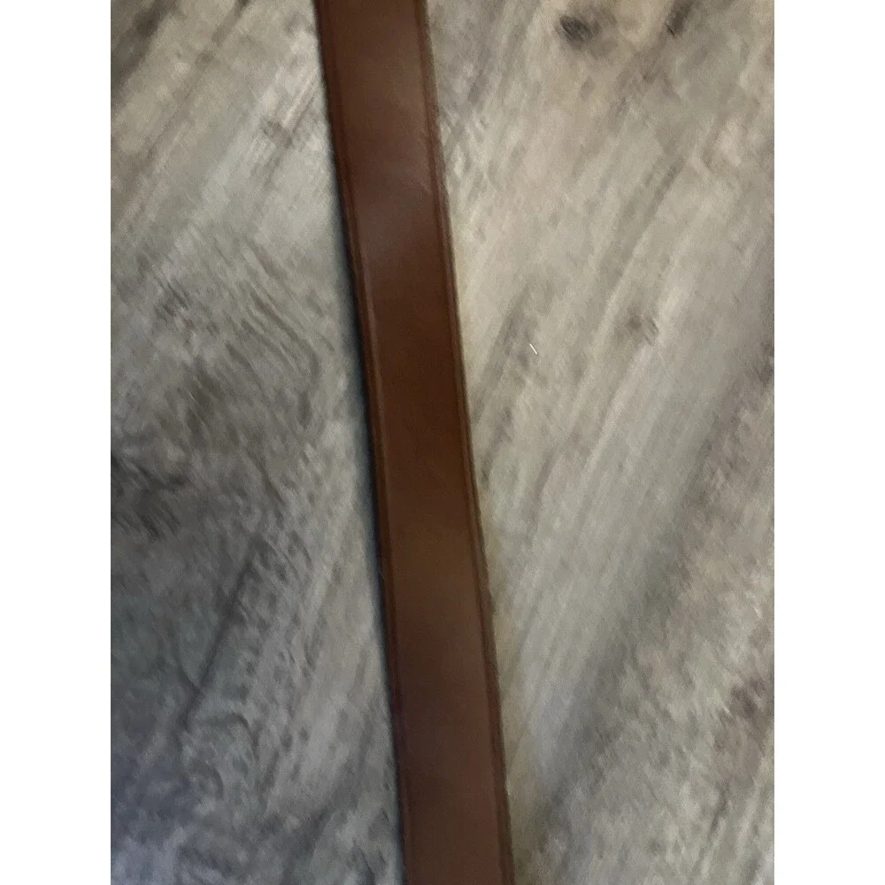 Brown Double Buckle Banana Republic Genuine Cow Leather Belt Size 34